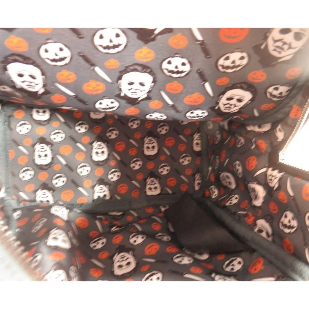 LOUNGEFLY‎ Halloween Michael Myers Mini Backpack Black Horror Mask